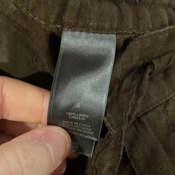 Liz Claiborne Linen Capris Size 4 - Picture 8 of 9